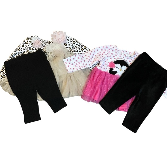 Baby Essentials 3M Leopard and Penguin Tutu Outfit Set - Picture 9 of 12